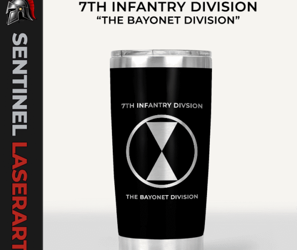 7th Infantry Division 20oz Travel Mug — "Bayonet Division"