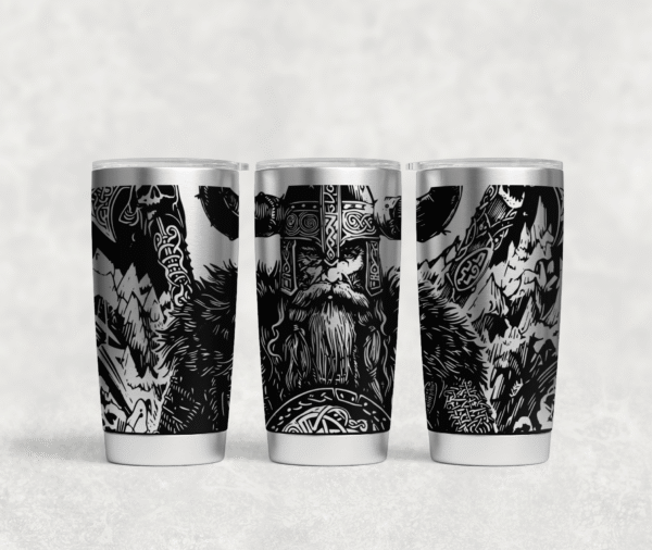 Norse Warrior Viking Tumbler