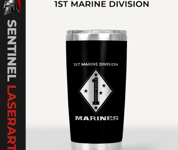 U.S. Marine Corps 1st Marine Division Tumbler | USMC Insulated Tumbler
