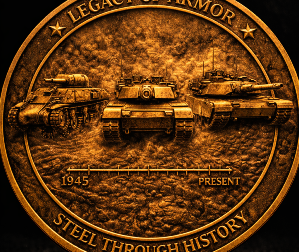Legacy of Armor Steel Challenge Coin - Antique Brass