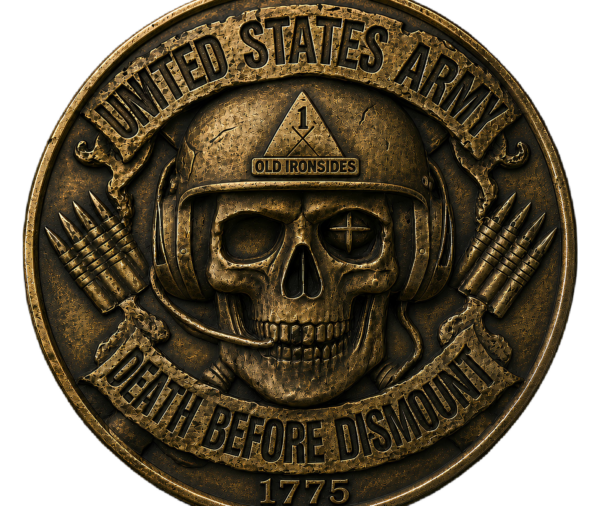 Customizable Armor & Cavalry Challenge Coin | 3 Sizes | Unit Patch Options | Tanker Gift