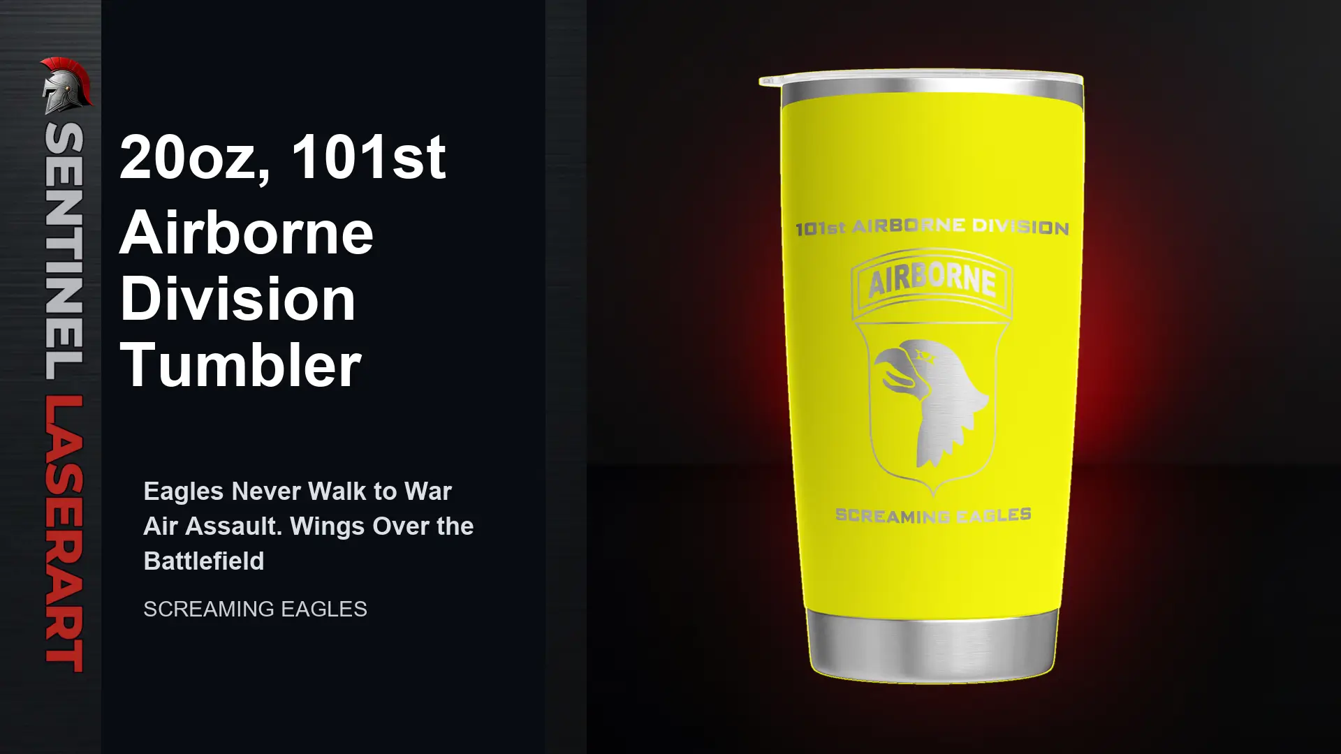 101st Airborne Division 20oz Travel Mug — "Screaming Eagles" - Image 8