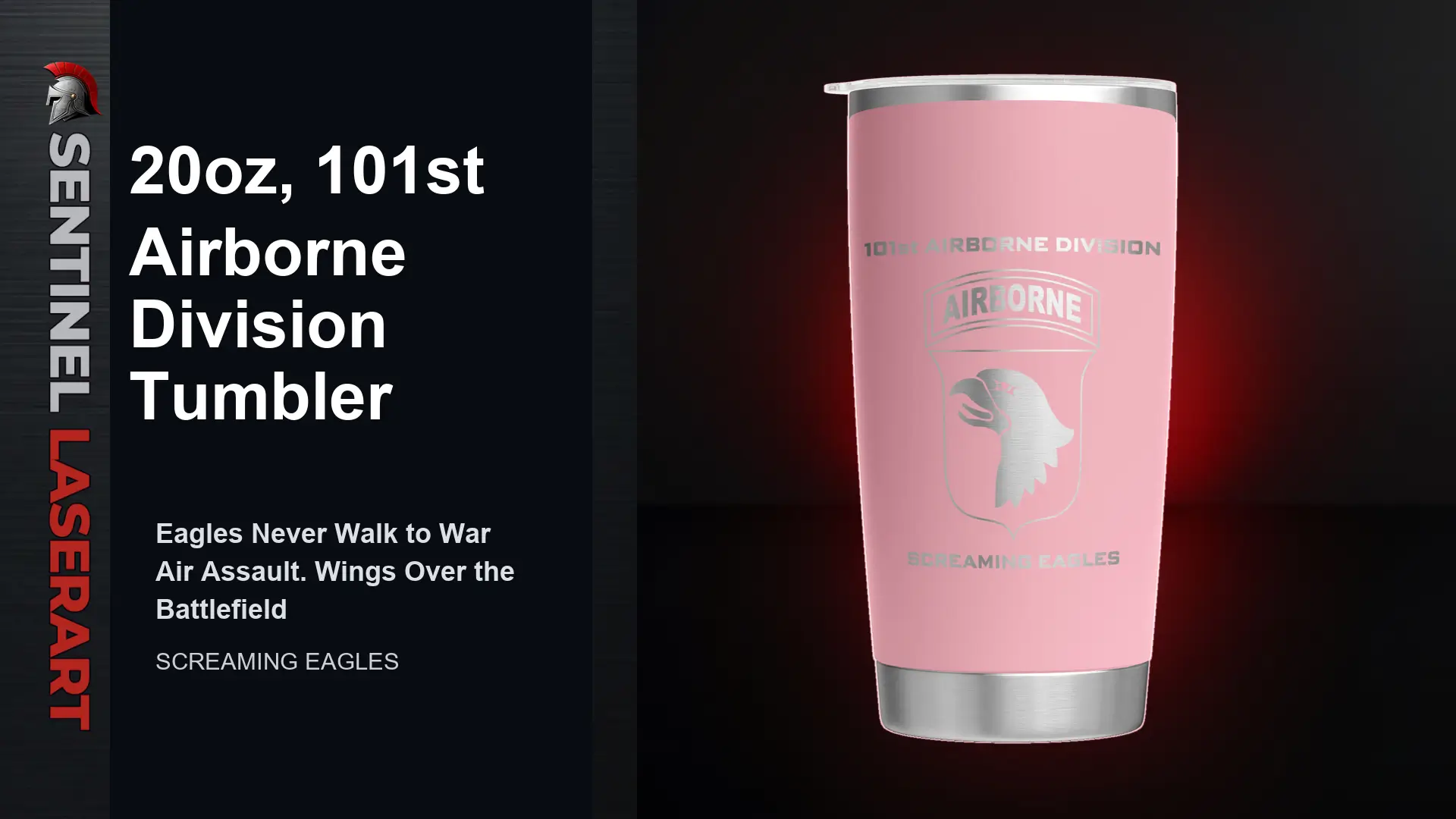 101st Airborne Division 20oz Travel Mug — "Screaming Eagles" - Image 6