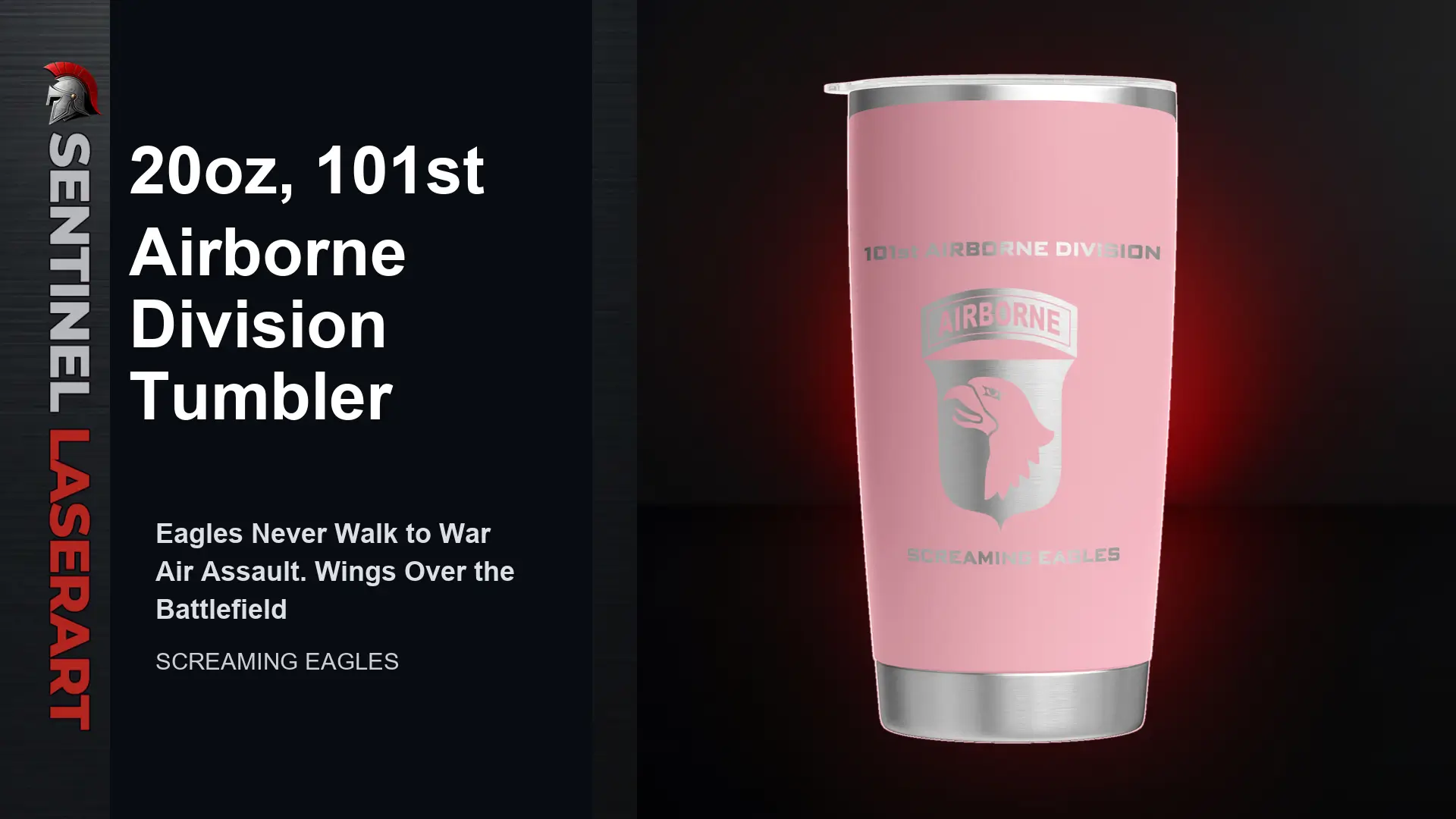101st Airborne Division 20oz Travel Mug — "Screaming Eagles" - Image 14