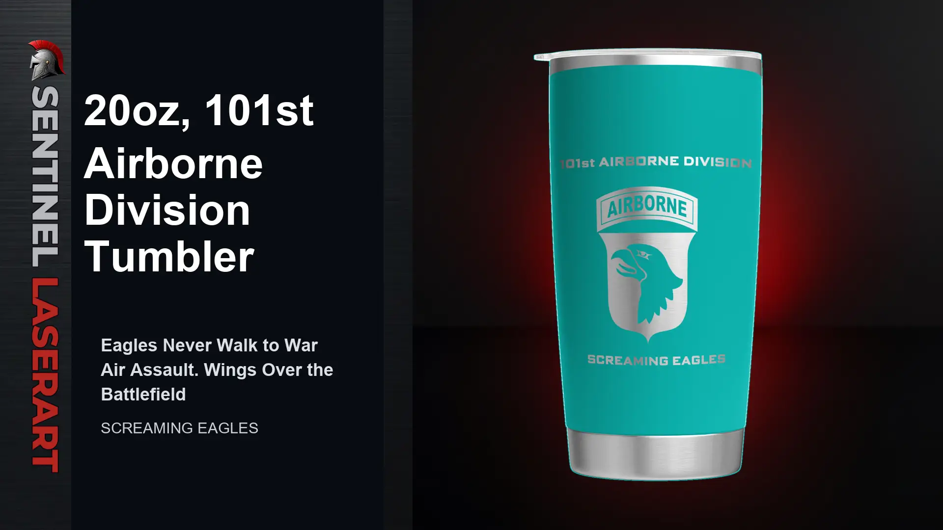 101st Airborne Division 20oz Travel Mug — "Screaming Eagles" - Image 13
