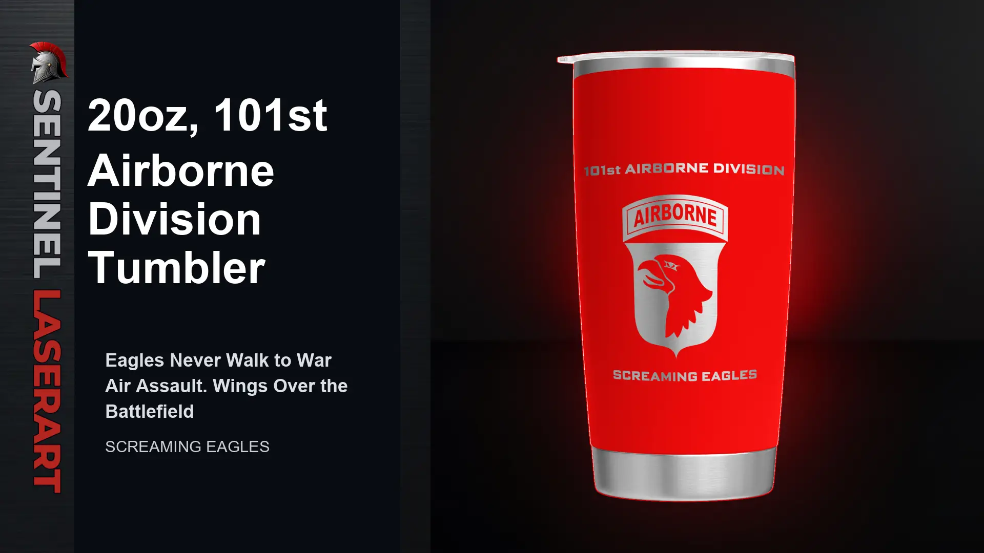 101st Airborne Division 20oz Travel Mug — "Screaming Eagles" - Image 12