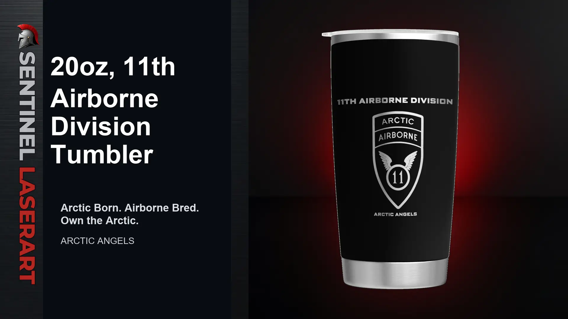 11th Airborne Division 20oz Travel Mug — "Arctic Angels" - Image 10