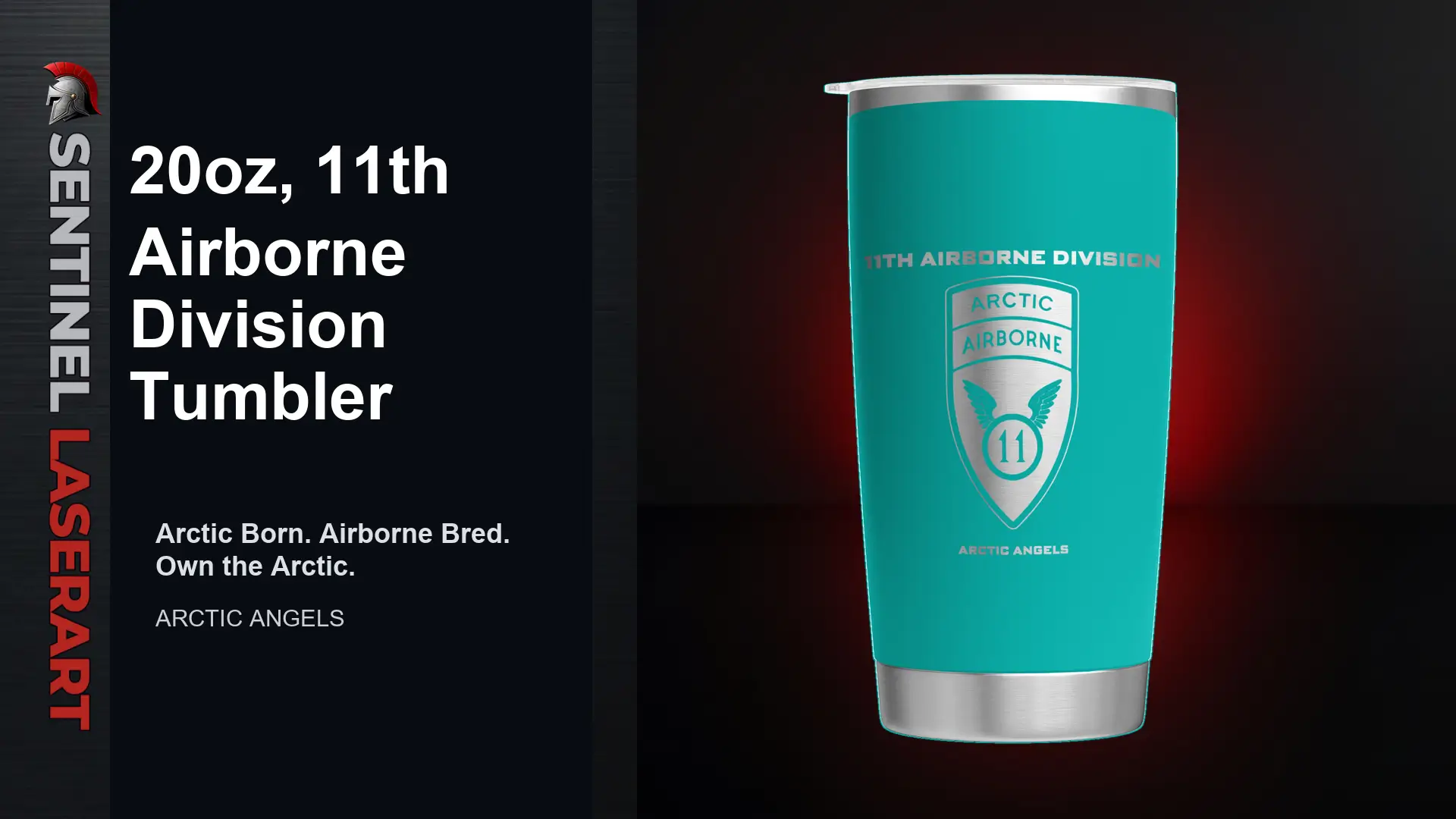 11th Airborne Division 20oz Travel Mug — "Arctic Angels" - Image 7