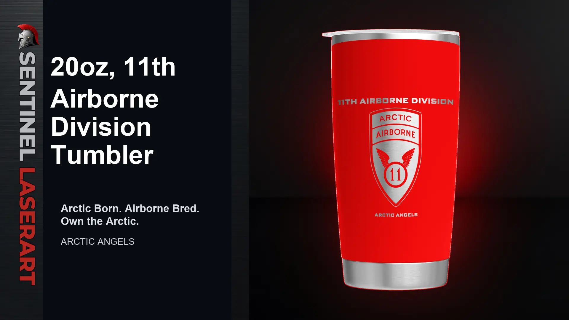 11th Airborne Division 20oz Travel Mug — "Arctic Angels" - Image 8