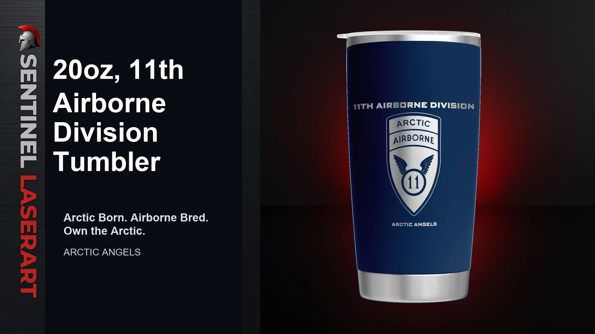 11th Airborne Division 20oz Travel Mug — "Arctic Angels" - Image 9