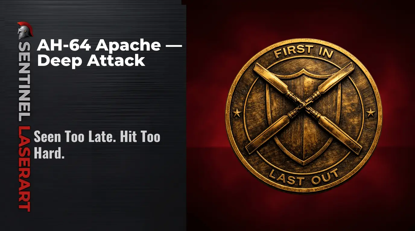 Deep Attack | AH-64 Apache Army Aviation Challenge Coin - Image 2