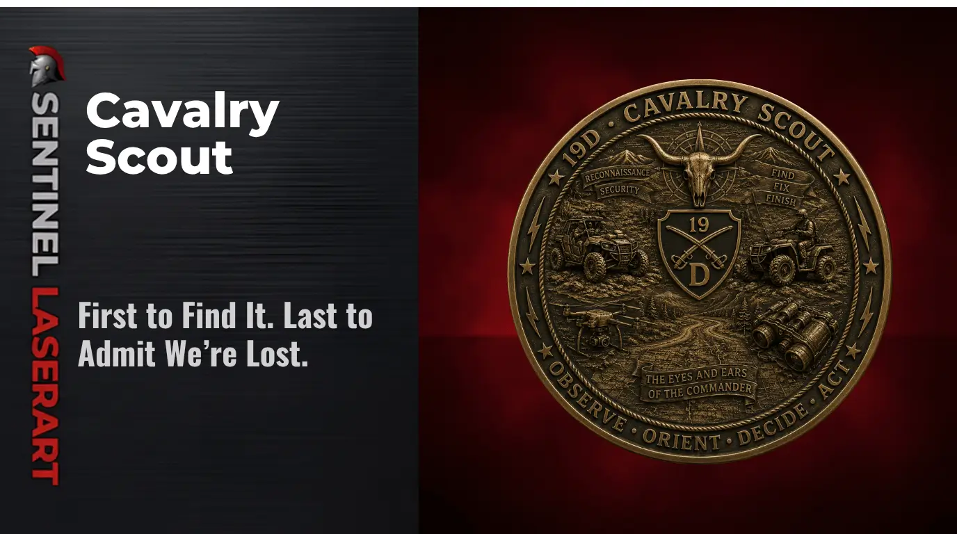 Cavalry Scout Challenge Coin | Steel & Thunder Collection - Image 2