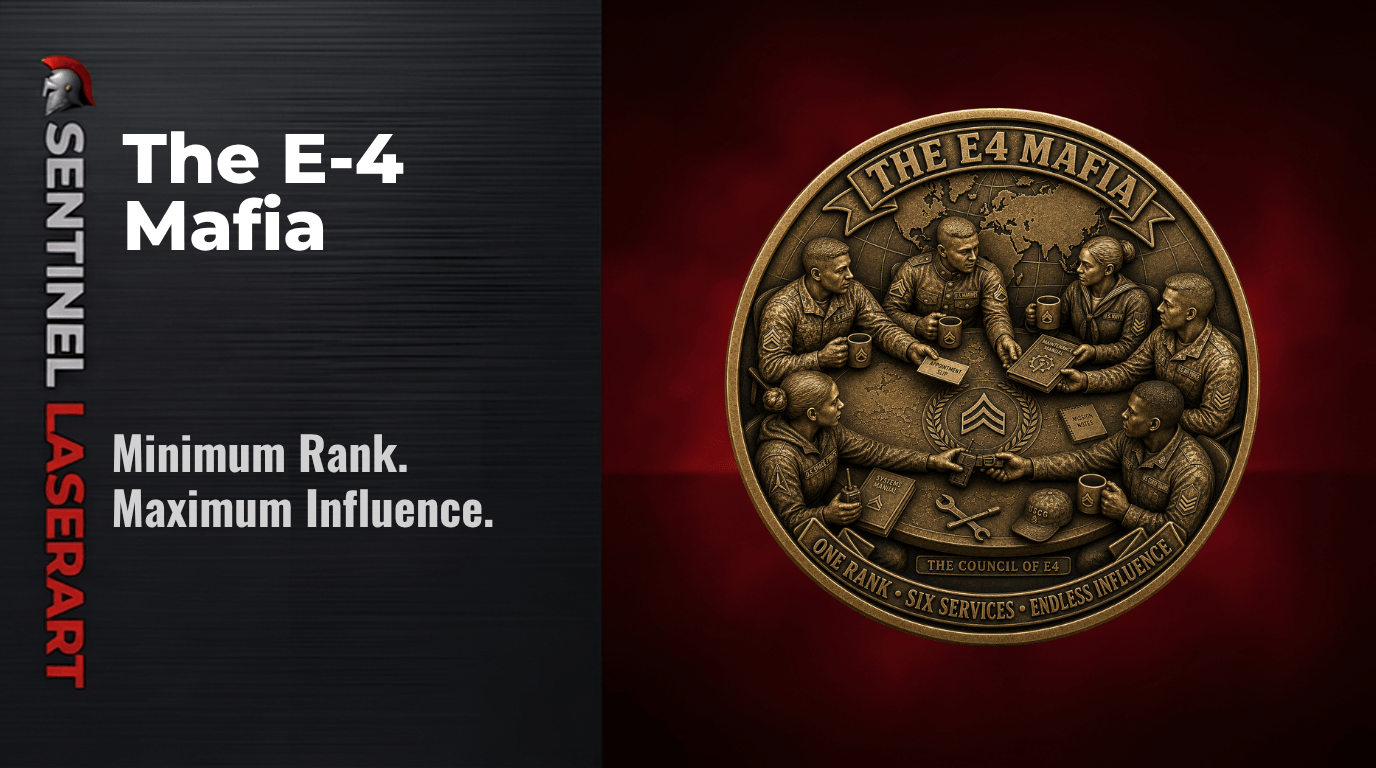 The E-4 Mafia Challenge Coin