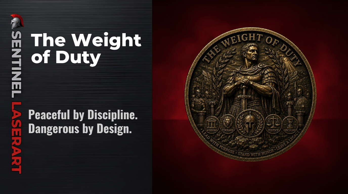 Weight of Duty challenge coin